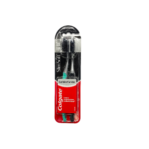 CEPILLOS COLGATE SLIM SOFT CARBON ACTIVADO CAJA X 2 UNDS